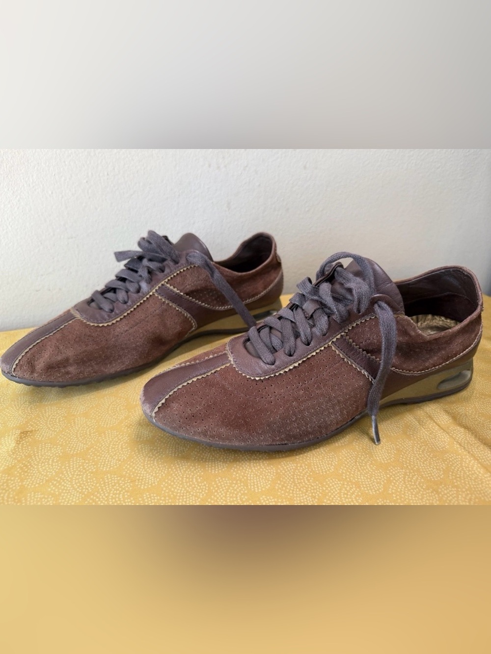 Cole Haan x Nike Air Brown Suede Leather Sneakers Size 8B